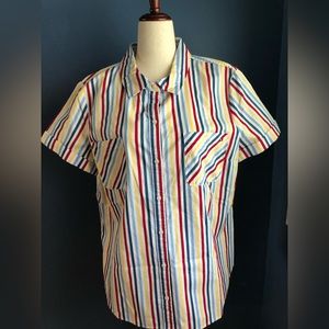 Women’s Striped Camp Shirt